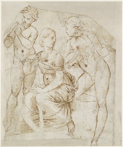 Gruppe von Musikern, WA1846.166 von Raffaello Sanzio Raphael